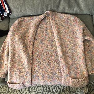 Lilac colored cardigan